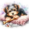 Bone Puppy-11CT Stamped Cross Stitch 40*40cm/15.75*15.75in tapestrymarket