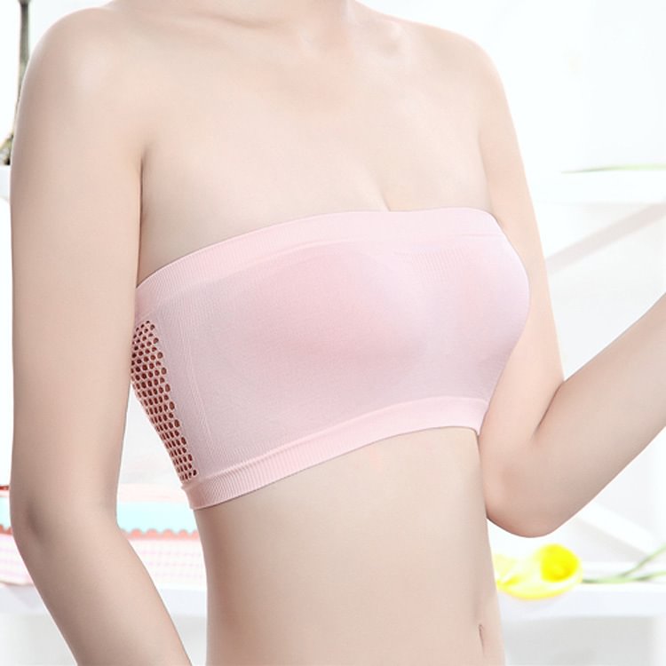 Seamless Breathable Tank Top Comfy Bra For Ladies Rose Toy