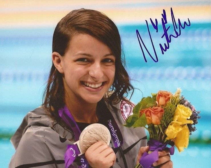 Victoria Arlen Paralympic Swimmer Gold Medal signed 8x10 Photo Poster painting autographed USA