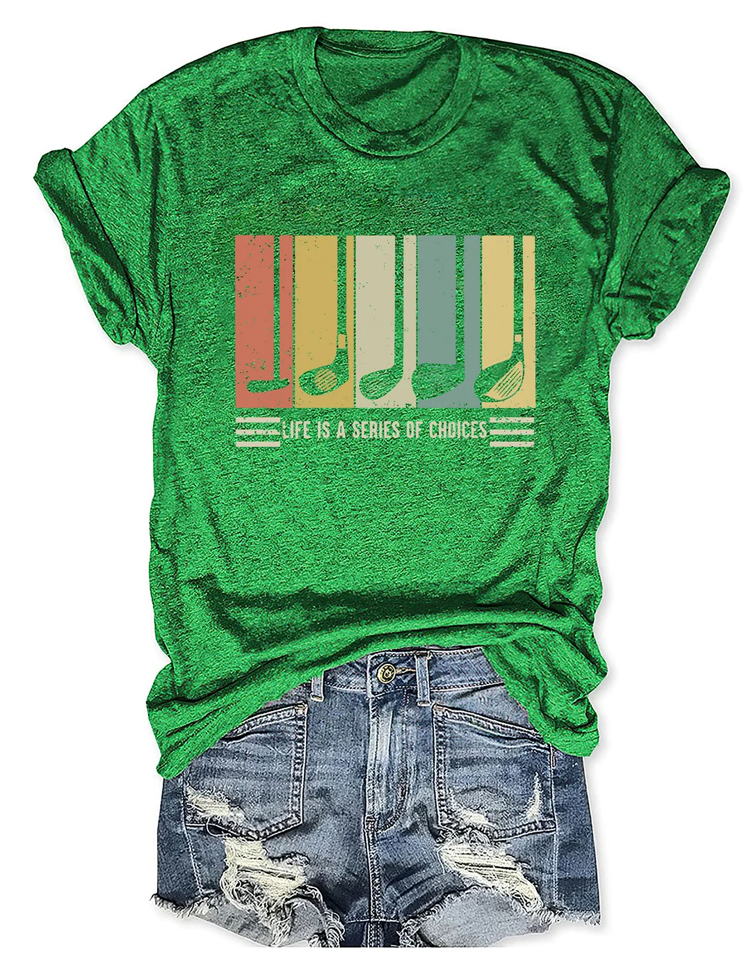 Life Is A Series Of Choices Gifts For Golfers T-shirt