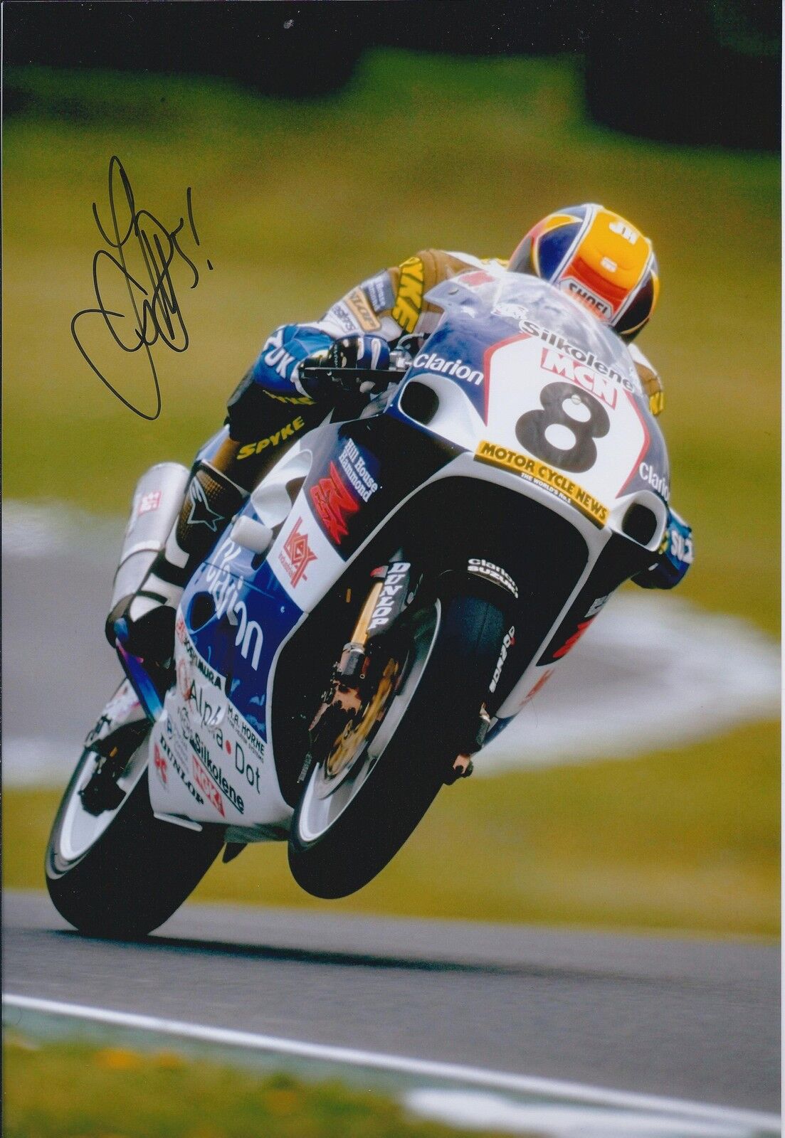 James HAYDON Signed 12x8 SUZUKI Motorbike Superbike Photo Poster painting Autograph AFTAL COA