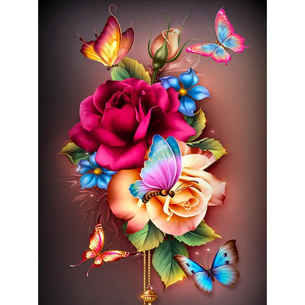 Diamond Painting - Full Round/Square Drill - Flower(30*40 - 50*60cm)