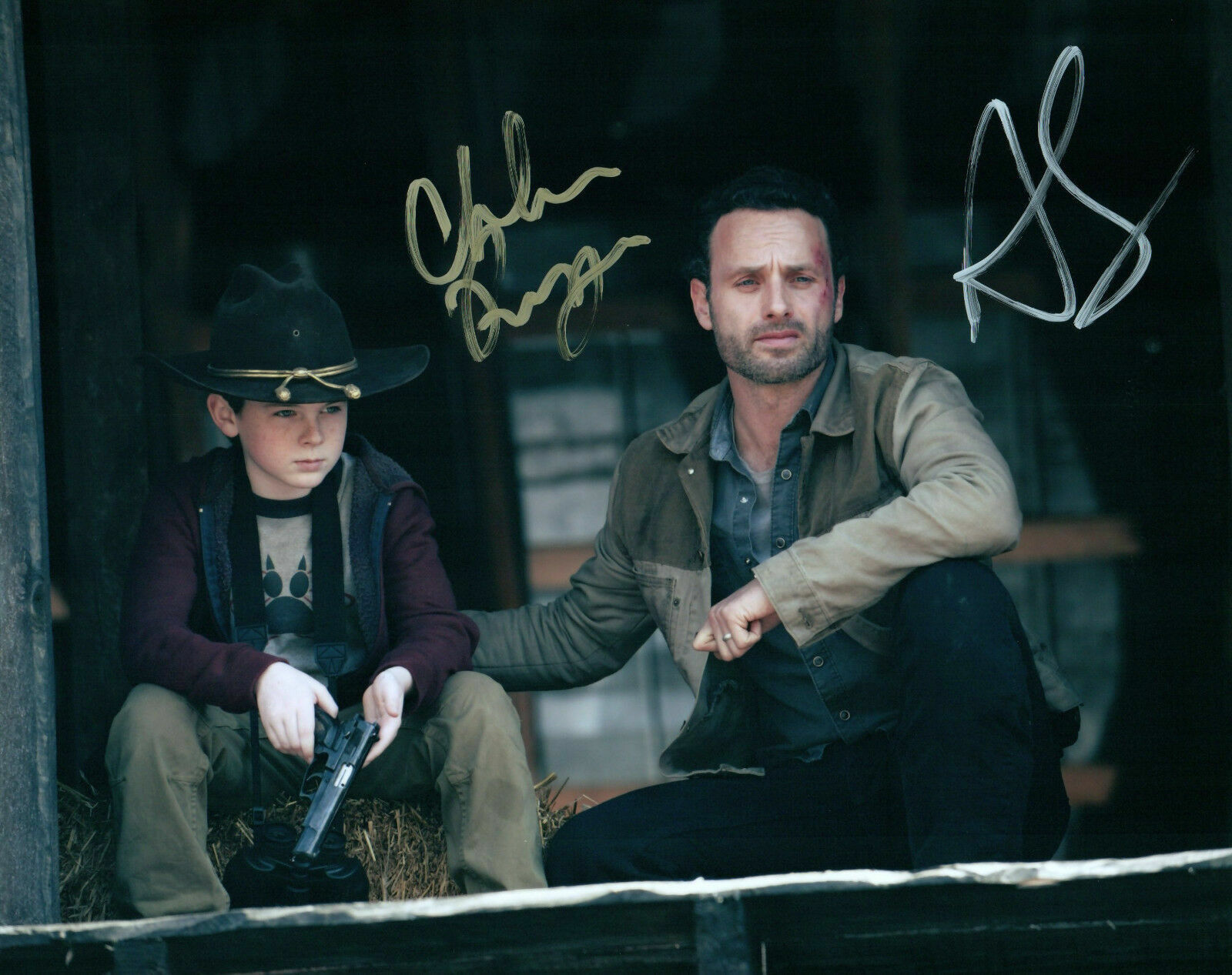 Chandler Riggs / Lincoln Autographed Signed 8x10 Photo Poster painting ( Walking Dead ) REPRINT