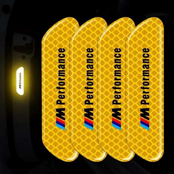 Reflective Car Door Logo Decal / Safety Warning Sticker