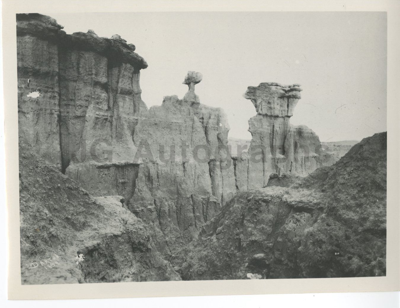 South Dakota History - Vintage Publication Photo Poster painting - Badlands National Park