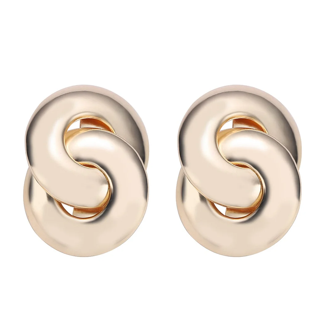 Dvacaman Golden Leaf Flower Earrings For Women Vintage Irregular Geometric Metal Long Drop Dangle Beetle Earrings Trendy Jewelry