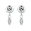 Minimalist Tassel Stud Earrings 925 Sterling Silver