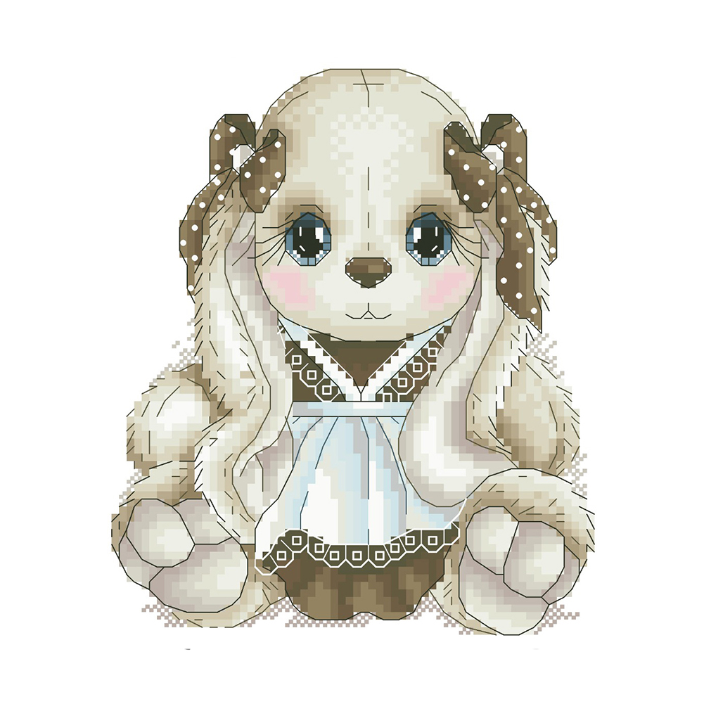

Cute Bunny - 11CT Stamped Cross Stitch - 40*40CM, 501 Original