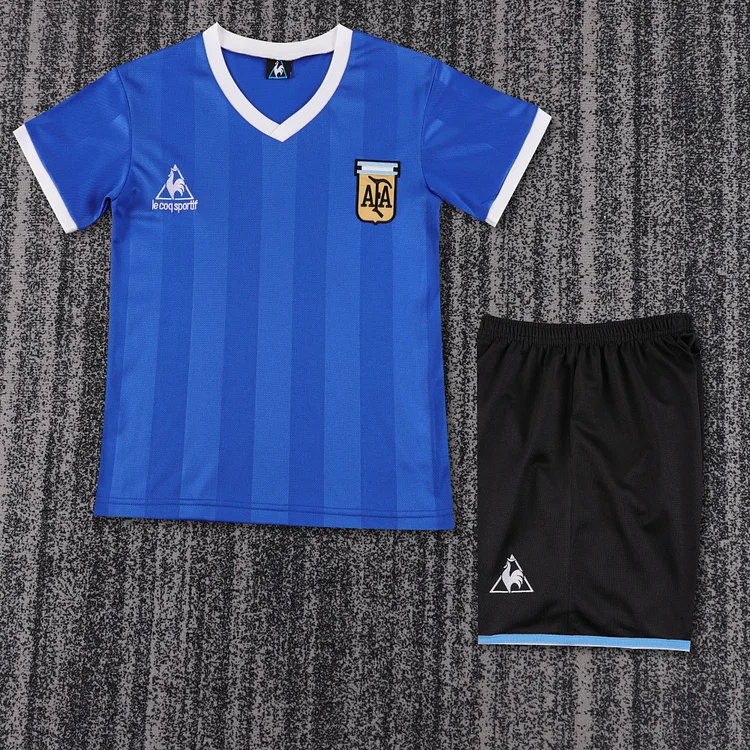 1986 Argentina Away Retro Shirt - Kids Sizes