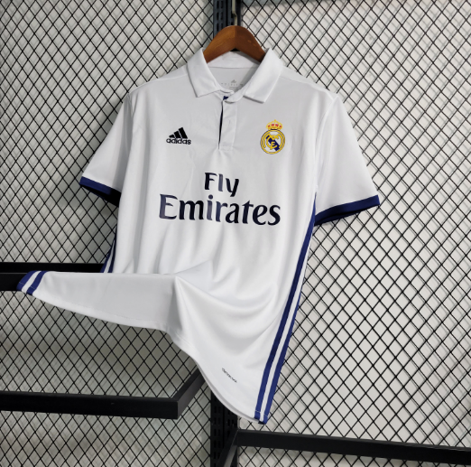 Retro 16-17 Real Madrid Home Football Shirt Thai Quality