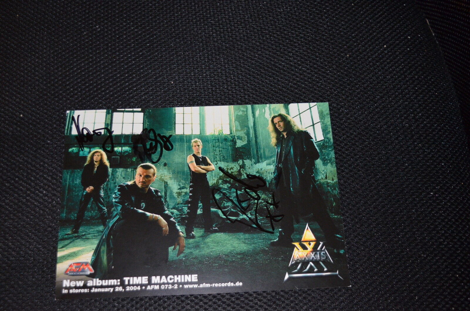 AXXIS signed autograph In Person 6x8 (15x21 cm) POWER METAL