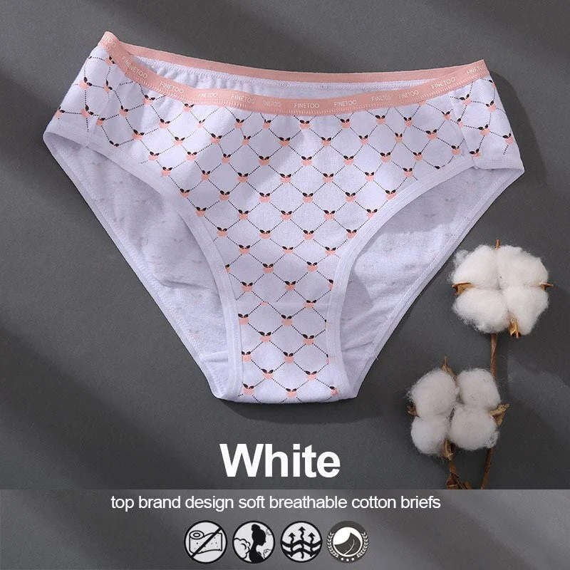1/2PCS Cotton Underwear Women Panties Patchwork Design Female Lingerie Underpants Girls Pantys Sexy Briefs Intimates for Woman
