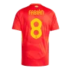 FABI&Aacute;N #8 Spain Home Soccer Jersey EURO 2024