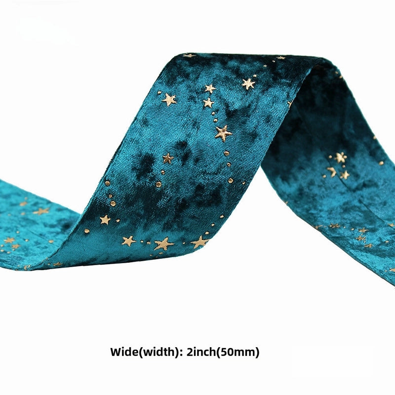 Yongjia Baotong Diy Hair Accessories Material Bronzing Velvet Double-sided Webbing Gold Diamond Velvet Cloth Accessories Ribbon