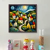 Colorful House - 14CT Counted Cross Stitch - 40*40cm