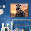 Handsome Cowboy Animal-Full Round Diamond Painting 30*40CM