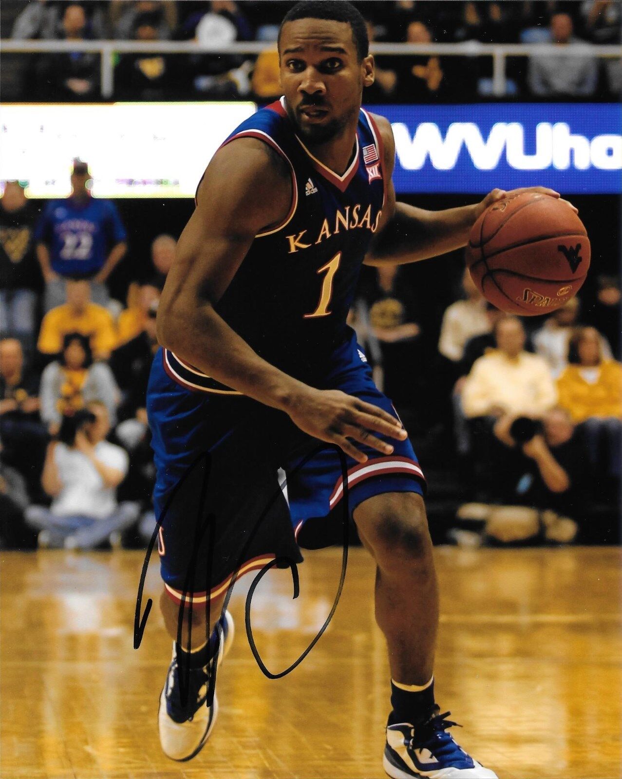 WAYNE SELDEN HAND SIGNED KANSAS JAYHAWKS 8X10 Photo Poster painting W/COA KU