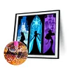 Disney Princess Silhouettes-Full Round Diamond Painting 30*30CM