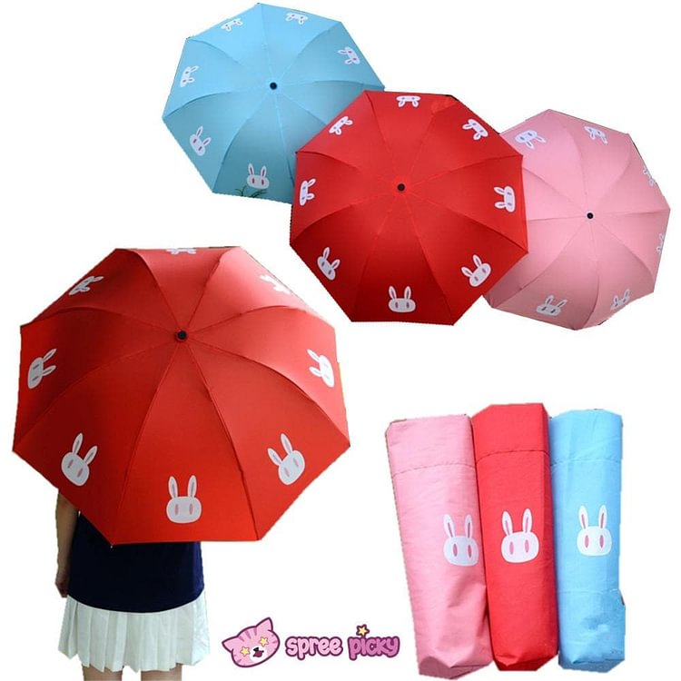 [3 Colors] Sailor Moon Crystal Usagi Bunny 3 Folding Umbrella SP151637