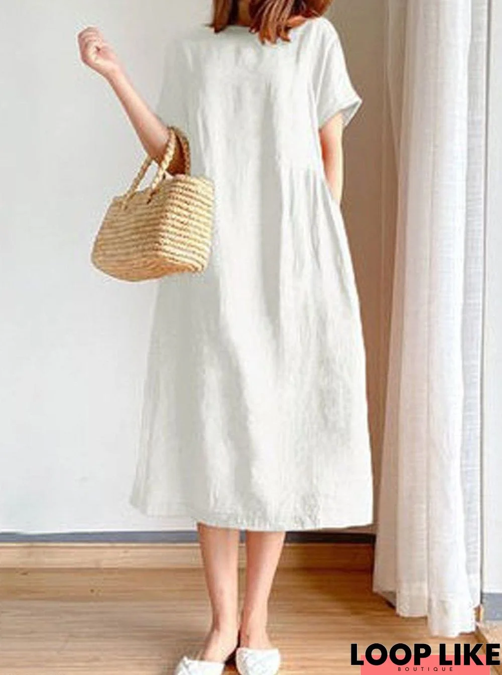 Women Casual Plain Dress