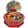 5D DIY Diamond Art Painting Snack Storage Box with Lid Wood Container (Flower)