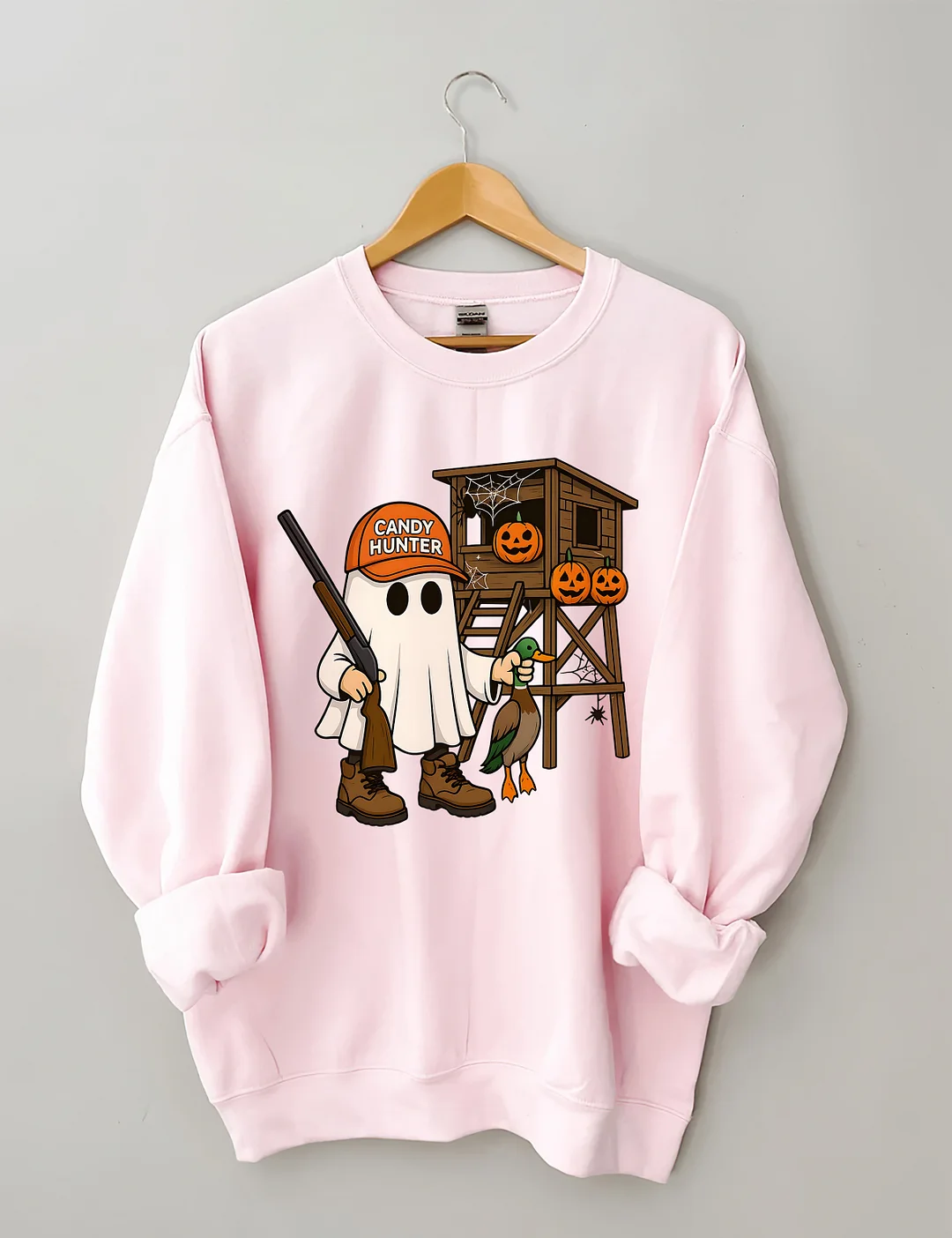 Candy Hunter Ghost with Duck Sweatshirt