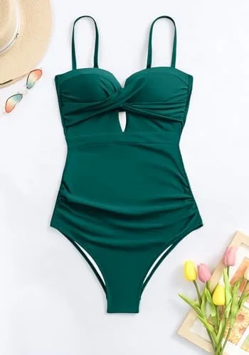 Push Up Wrap One Piece Bandeau Swimsuits