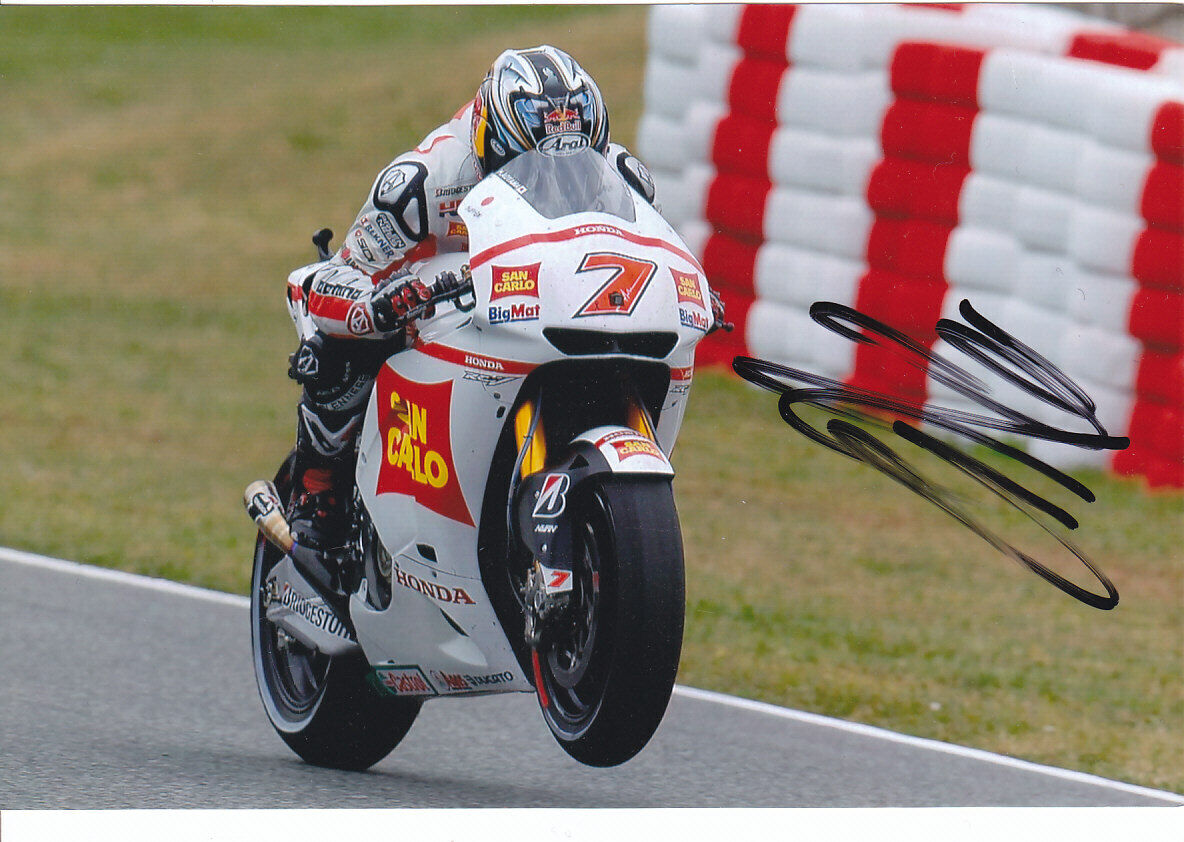 xx MotoGP HIROSHI AOYAMA Signed SAN CARLO HONDA GRESINI Colour Photo Poster painting