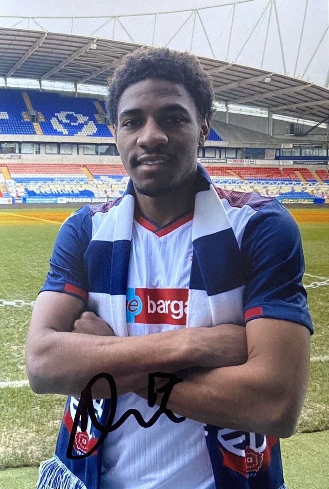 Oladapo Afolayan Genuine Hand Signed Bolton Wanderers 6X4 Photo Poster painting 3