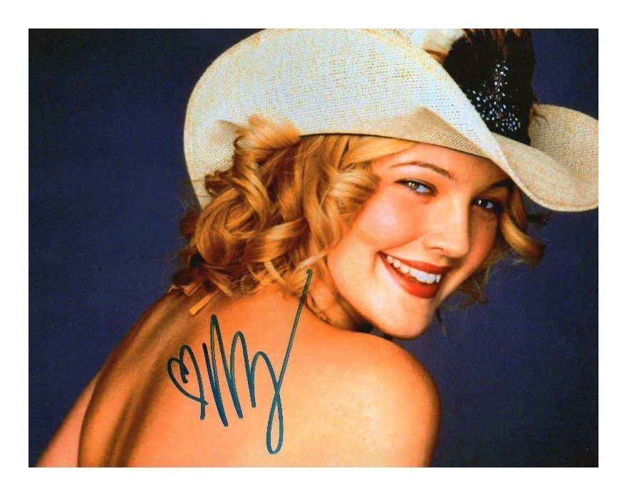 DREW BARRYMORE AUTOGRAPHED SIGNED A4 PP POSTER Photo Poster painting PRINT 12