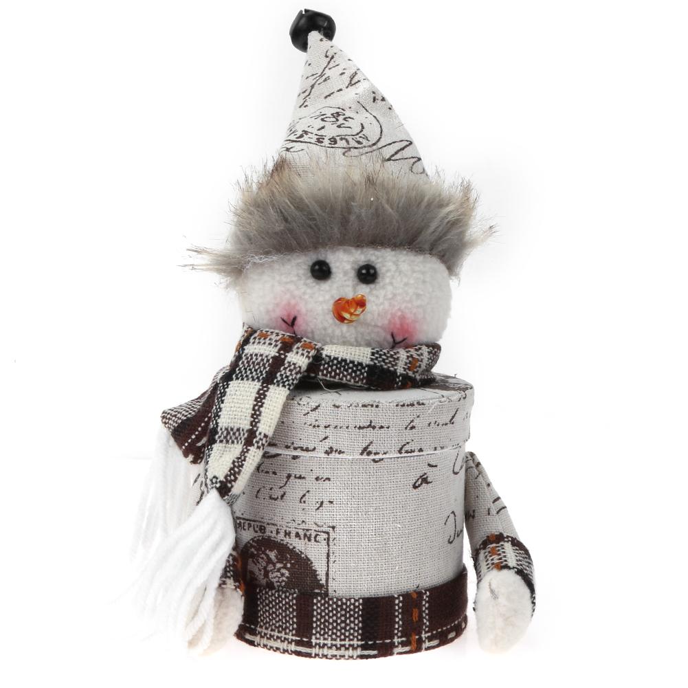 

Cartoon Christmas Gift Box Candy Jar Bottle Christmas Decoration (Snowman, 501 Original