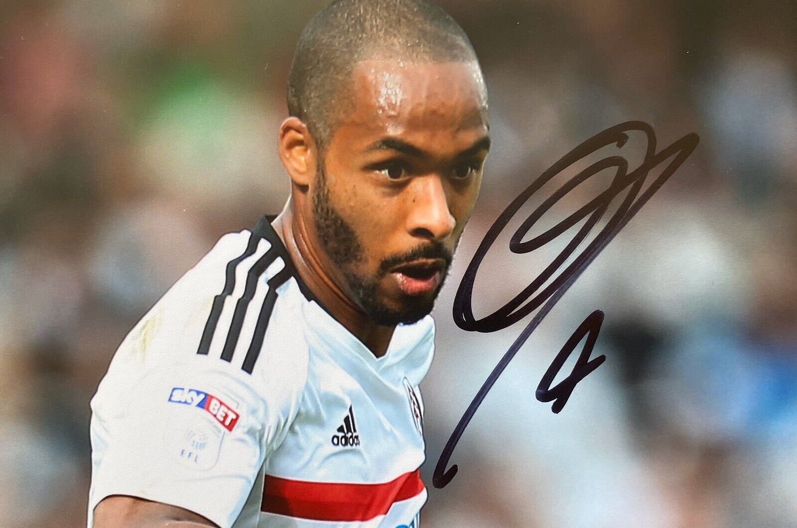 Denis Odoi Hand Signed 6X4 Photo Poster painting - Fulham 6