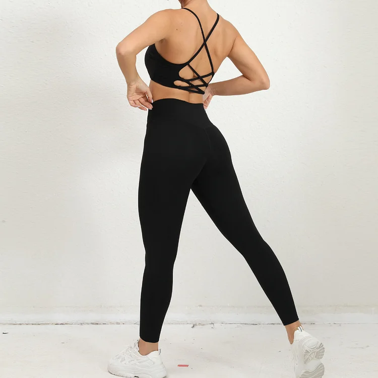 PASUXI Seamless Sports Workout 2 Piece Set Women Sportswear Quick Dry Gym Fitness Yoga Leggings And Bra Set huanwei