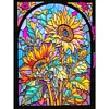 Diamond Painting -DIY Round Drill Stained Glass Sunflower