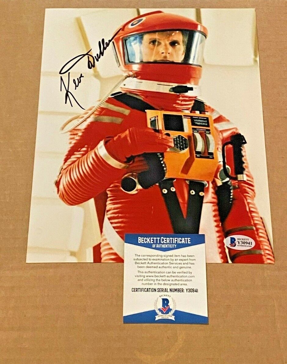 KEIR DULLEA SIGNED 2001 SPACE ODYESSEY 8X10 Photo Poster painting BECKETT CERTIFIED #2