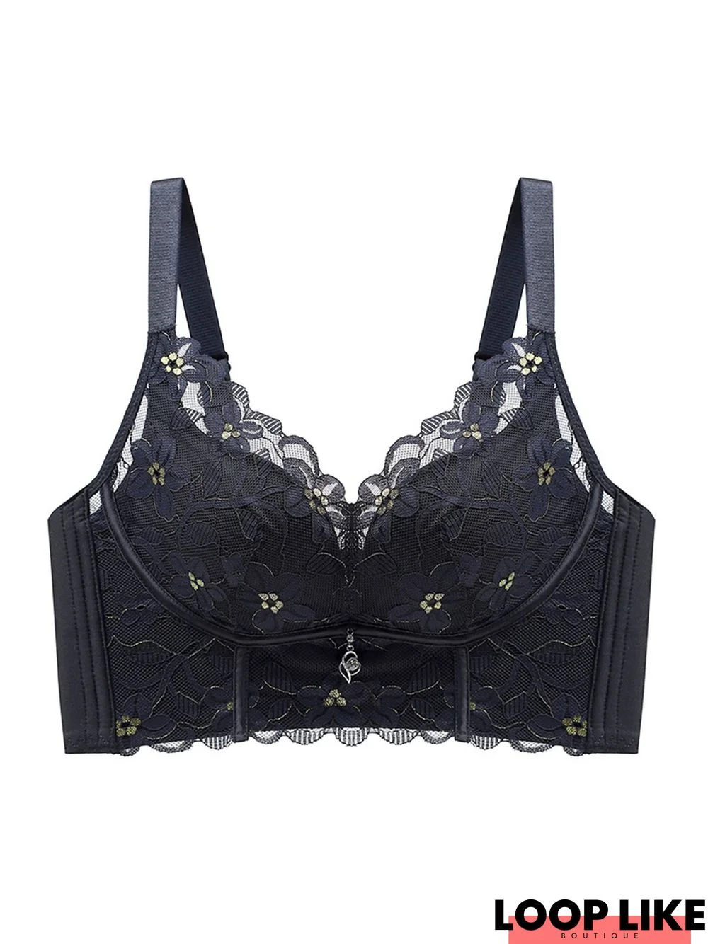 Sexy Lace Push Up Wireless Bra Plus Size