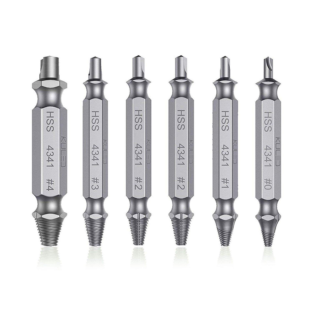 

6pcs Drill Bit Kit Damaged Screw Remover Set Broken Screws Bolt Extractor, 501 Original