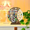 (US Local)Wooden Special Shaped DIY Diamond Painting Moon Perpetual Calendar Decor Kits
