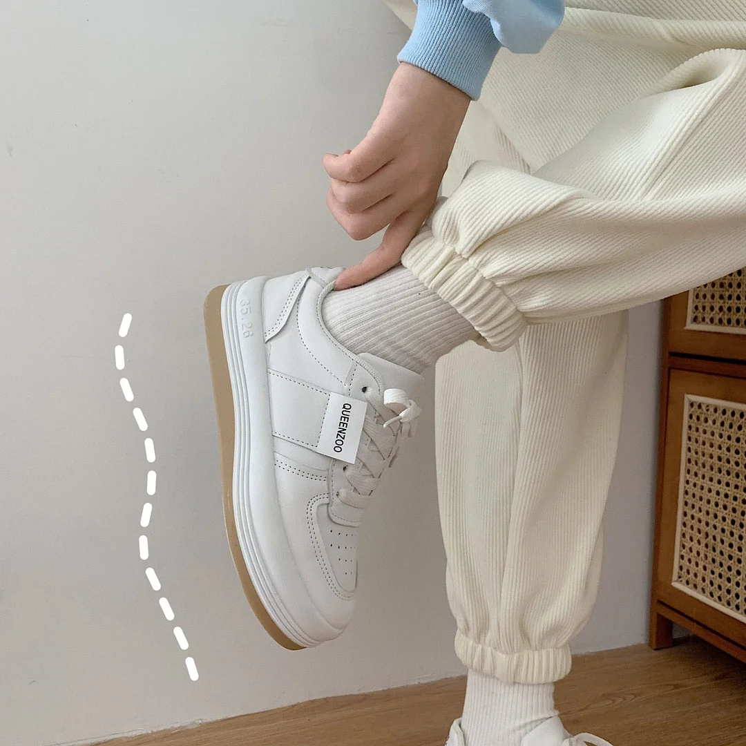 Women Sneakers Fashion Woman's Shoes Spring Trend Casual Sport Shoes For Women New Comfort White Vulcanized Platform Shoes35-40