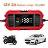 12V 2A Car Battery Charger Fully Automatic Trickle Battery Charger Maintainer