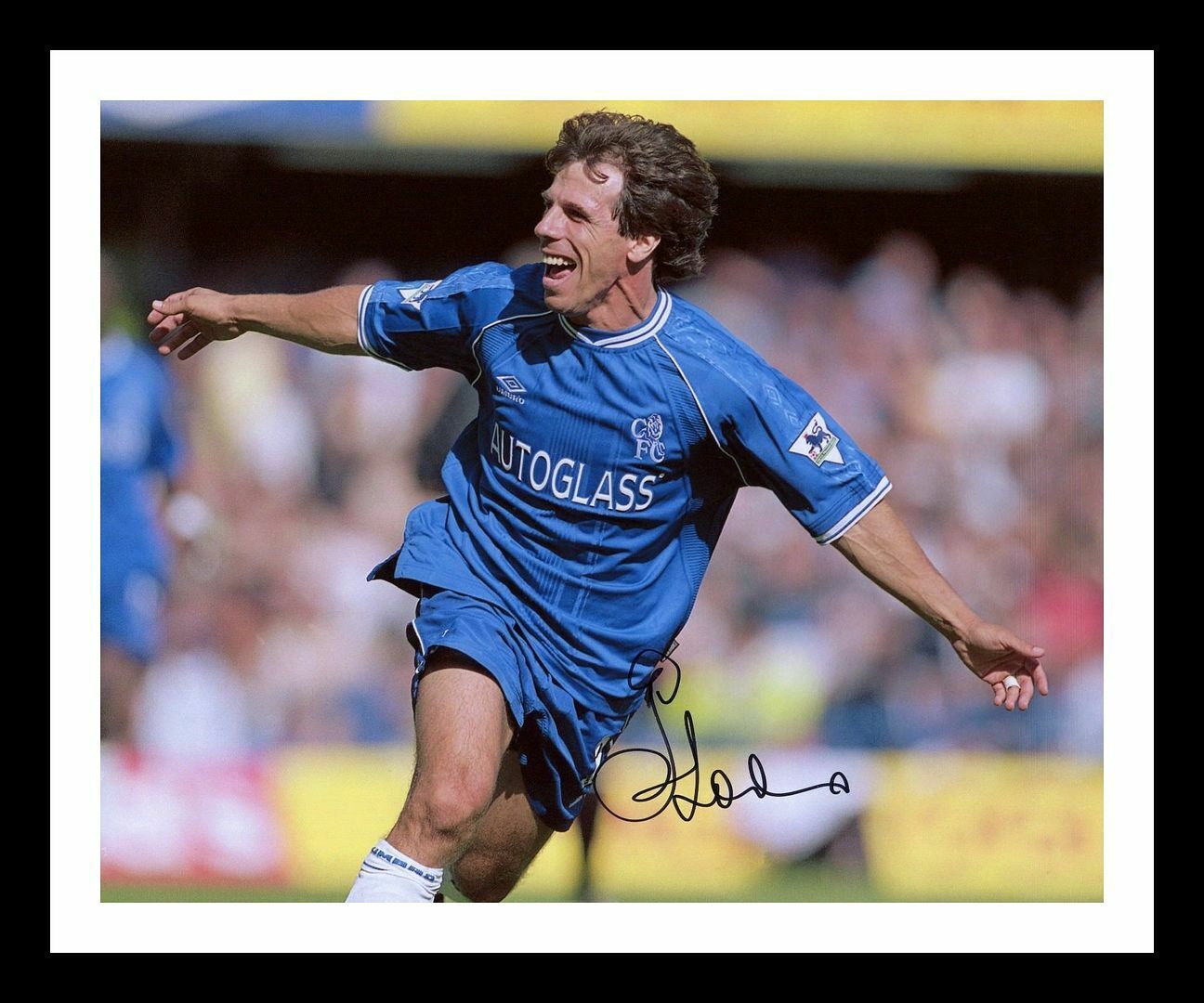Gianfranco Zola - Chelsea Autographed Signed & Framed Photo Poster painting