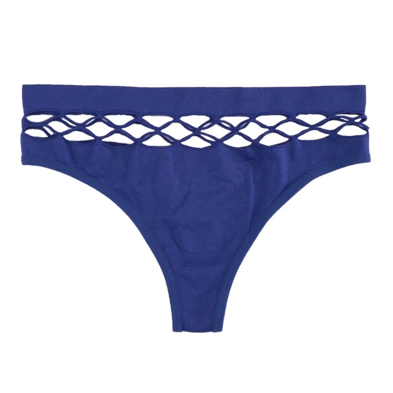 New Women's Underwear Panties Sexy High Elastic Mesh Thong Hip Hip Waist Large Size Comfortable Female Fashion Lingerie