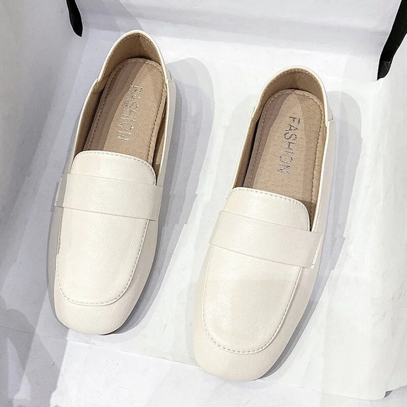 Women Flat Shoes Spring Fashion Brand Lazy Slip On Loafers Shoes Flat Heel Casual British Style Oxford Shoes Zapatos Mujer