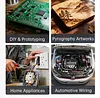 FNIRSI HS-03 Cordless Upgraded Soldering Iron 10W 100-450&deg;C Swappable 2600mAh Battery Type-C 0.96" IPS Screen 1&deg;F Step Adjustment F210 Tips 7s Heat Up 