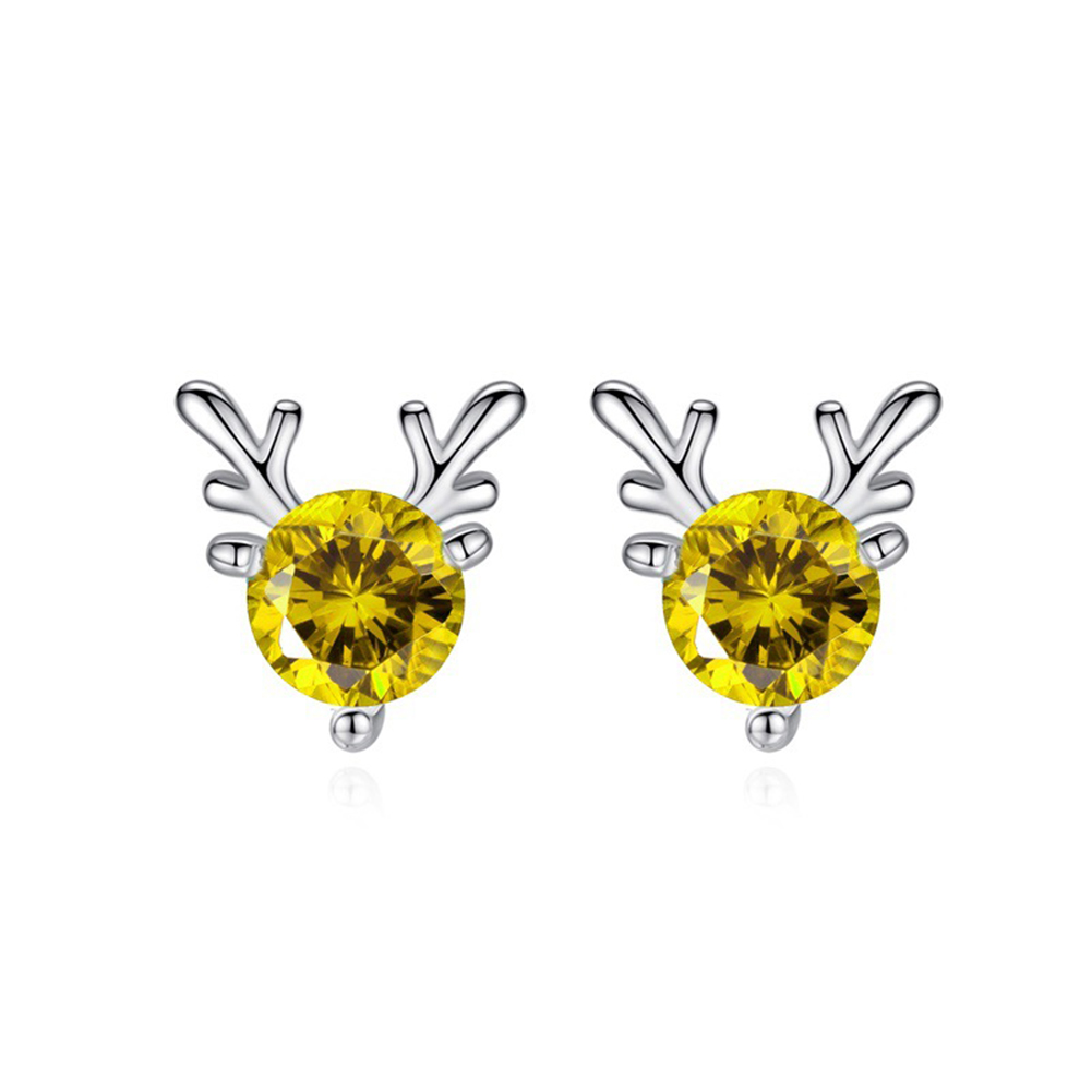 

1 Pair Christmas Antlers Ear Stud Women Simple Chic Alloy Earrings Jewelry, 501 Original