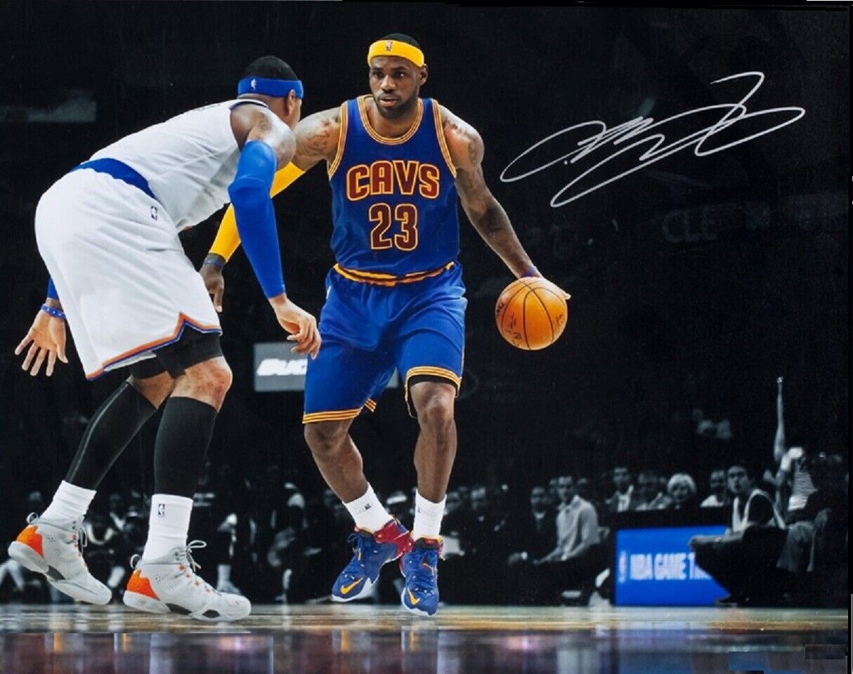 LeBron James Autographed Signed 8x10 Photo Poster painting ( Cavaliers ) REPRINT