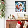 Christmas Squirrel - Diamond Painting - Partial Special Shaped Drill(Canvas|30*30cm)