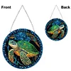 >SALE<Stained Glass Animal Diamond Drawing Hanging Ornament Turtle Window Suncatcher