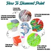 4Pcs DIY Dolphin Wooden Diamond Painting Coasters