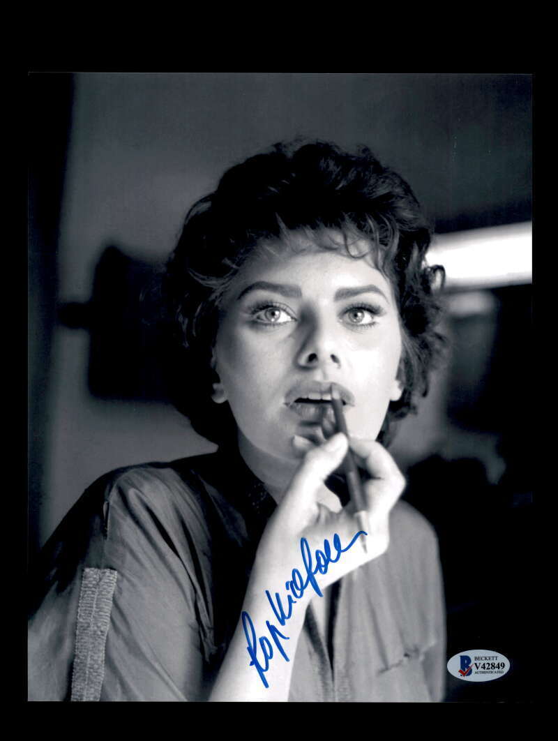 Sophia Loren BAS Beckett Coa Signed 8x10 Photo Poster painting Autograph